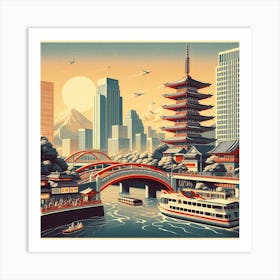 Tokyo City 1 Art Print