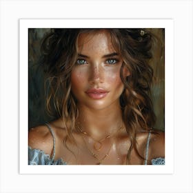 Portrait Of A Young Woman 5 Art Print