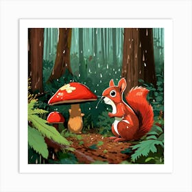 A small squirrel 1 Art Print