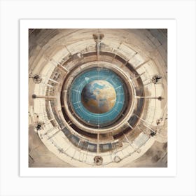 Earth In Space 1 Art Print