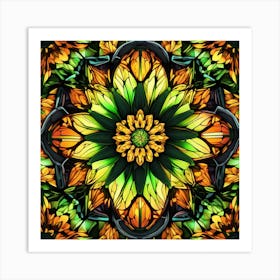 Stained Glass Pattern Art Print