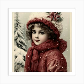 Vintage Christmas 2 1 Art Print