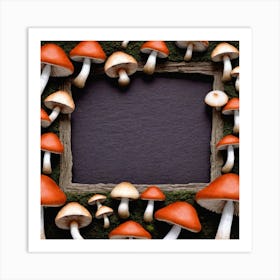 Frame Of Mushrooms 7 Art Print