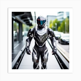 Futuristic Soldier 6 Art Print