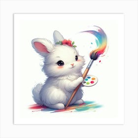 Illustration rabbit 1 Art Print