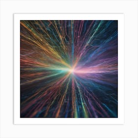 Abstract Rays Of Light 17 Art Print