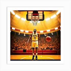 Basketball Player 2 Art Print