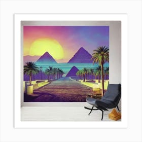 Egyptian Sunset 2 Art Print