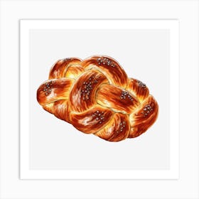 Jewish Braided Bread Art Print