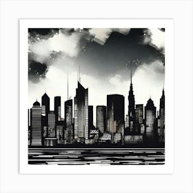 New York City Skyline 65 Art Print