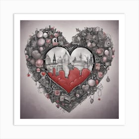 Heart Of A City Art Print