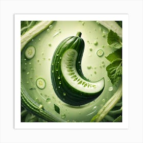 Cucumber Ad 1 Art Print