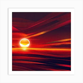 Sunset In The Sky 2 Art Print