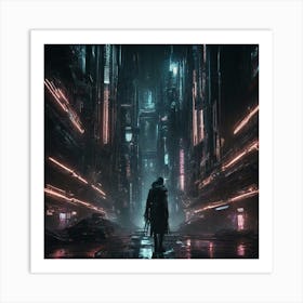 Cyberpunk City Art Print