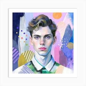 Portrait Of A Young Man 1 Art Print