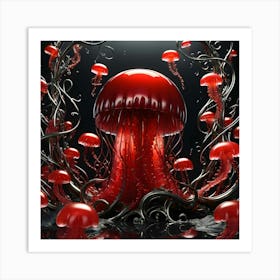 Red Jelly 13 Art Print