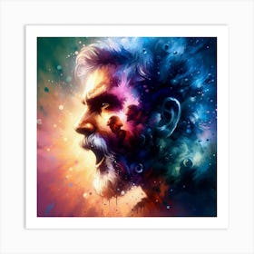 Man In Space Art Print