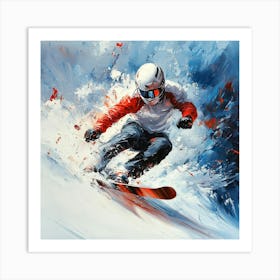 Snowboarder Art 1 Art Print