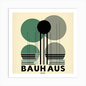 Bauhaus circles poster Art Print