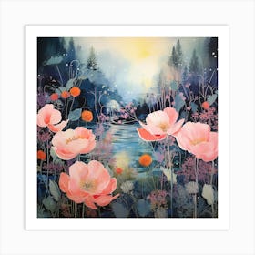 Pink Poppies Art Print