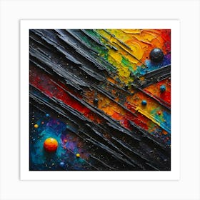 Abstract Painting Vibrant colors 3 Art Print