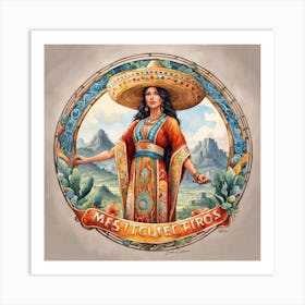 Mexican Woman 12 Art Print