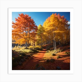 Autumn In The Mountains Art Print