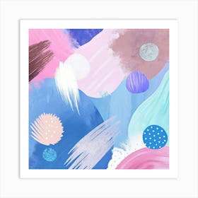 Abstract Watercolor Painting 2 Art Print