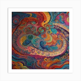 Psychedelic Swirl Art Print