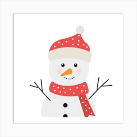 Snowman 1 Art Print