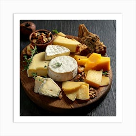 Firefly Artisan Cheese Board With Gourmet Selections 59783 Art Print