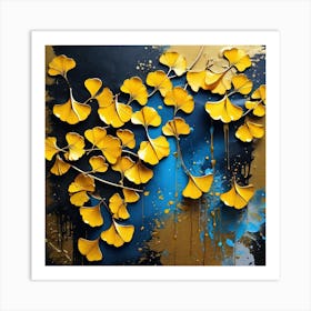 Ginkgo Leaves 12 Art Print