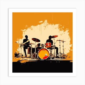 Drummers On Drums Art Print