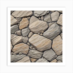 Stone Wall 40 Art Print