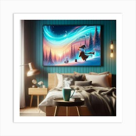 Aurora Night Sky 1 Art Print