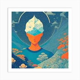 Dreamer'S Head Art Print