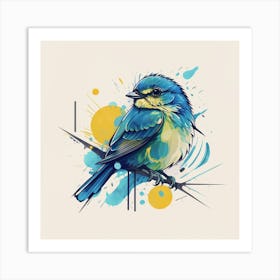Blue Bird 3 Art Print