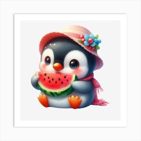 Cute Penguin Art Print