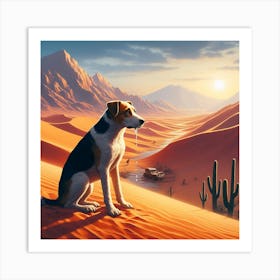 Desert Dog 1 Art Print