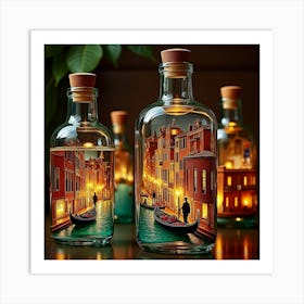 Venice In Bottles 9 Art Print