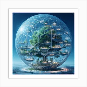 Tree City Art Print