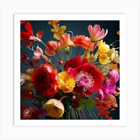 Bouquet Of Flowers Art Print