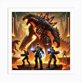 Kaiju Handlers Kaiju Control Art Print