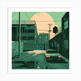 A Day in The Life GTA Lofi Illustration  Art Print