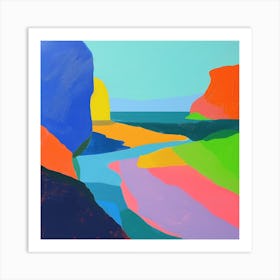 Abstract Travel Collection Cayman Islands 3 Art Print