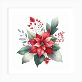 Poinsettia 1 Art Print