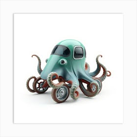 Octopus Car Art Print