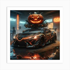 Pumpkin Car (Cyberpunk36) Art Print