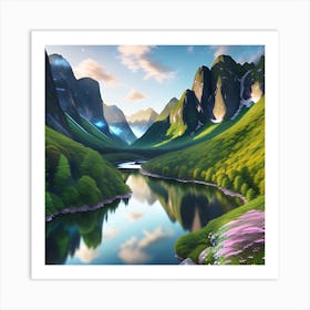 Nature's Majestic Flow Art Print