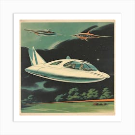 Flying Saucer Art Print